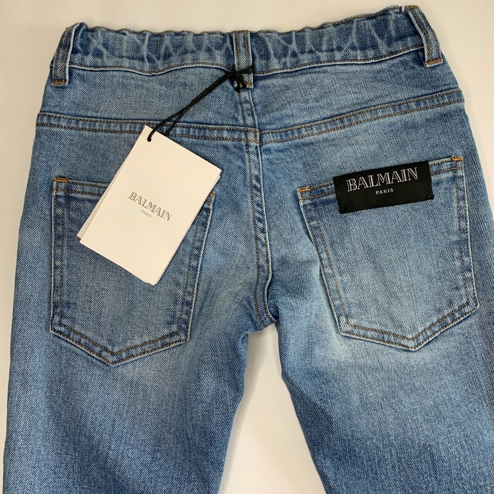 BALMAIN**Blue Skinny Jeans**Age 6**$589